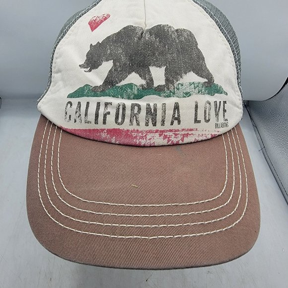 Billabong California Love Muliticolor Trucker Hat Casual Adjustable Comfort - Picture 5 of 9